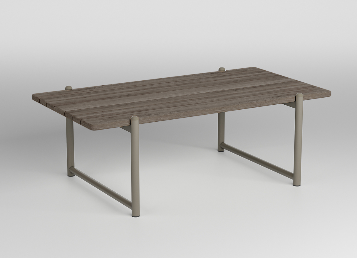 elka orta sehpa vizon alu weathered teak