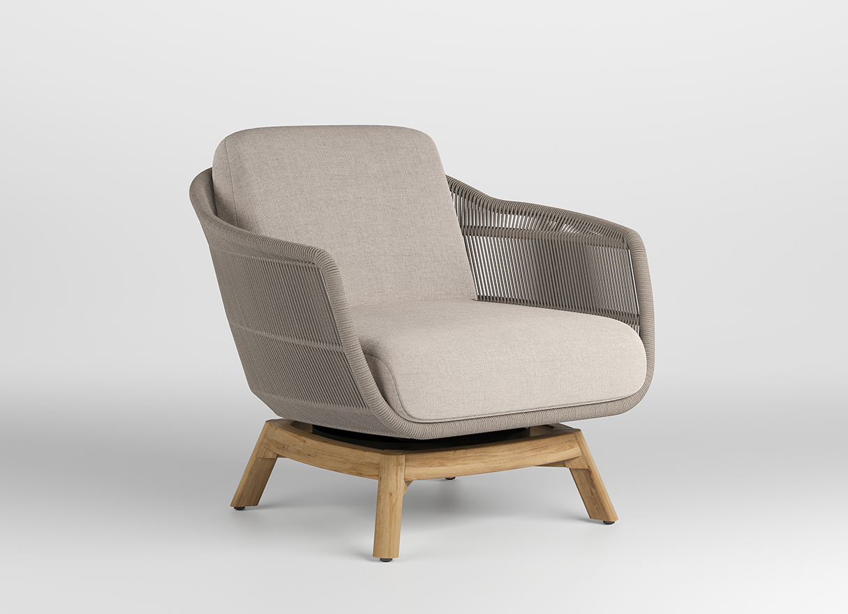 gypsy doner koltuk natural teak krem rope