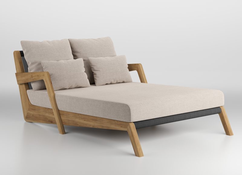 jose lounge natural teak antrasit rope