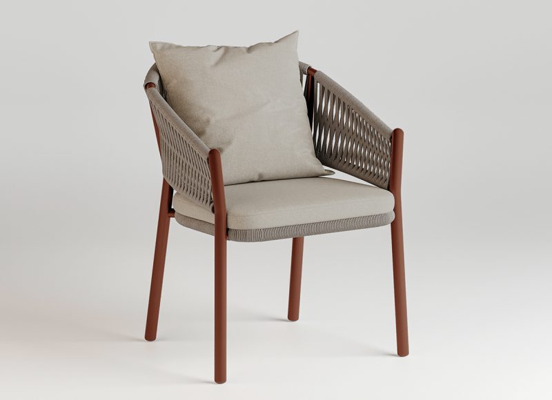 vito yemek sandalyesi terracota